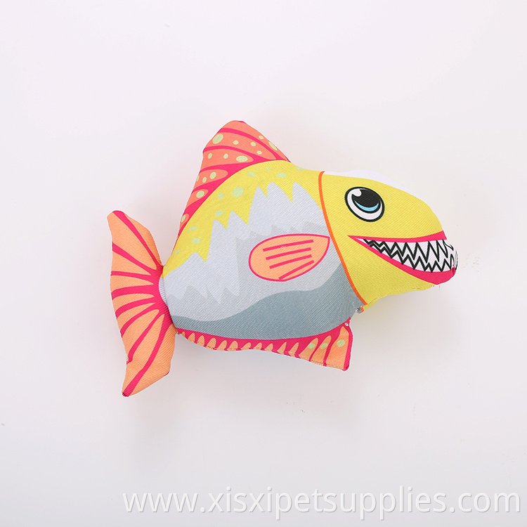 wholesale cartoon shape fish cat toy with catnip